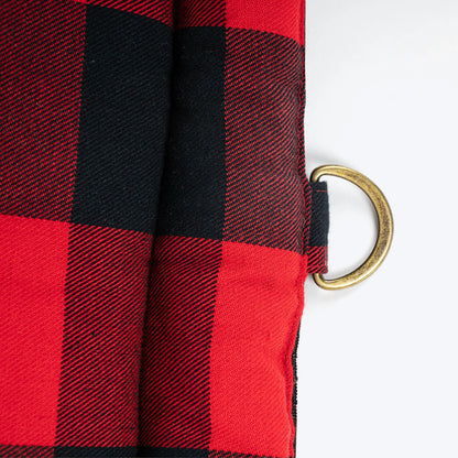 HUFT Love Plaid Mat For Dog - Red & Black