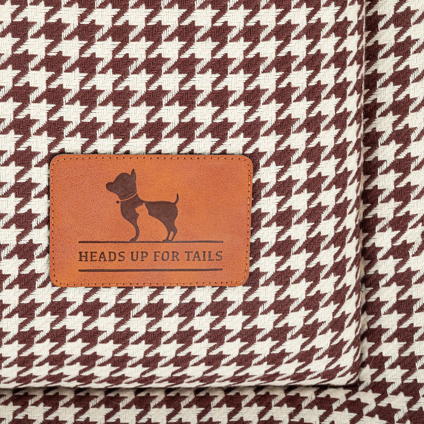 HUFT Cookie Houndstooth Mat For Dog - Brown