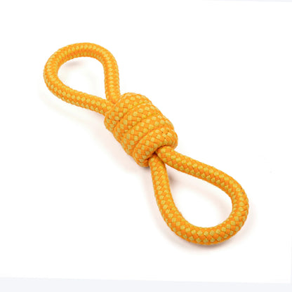 Dash Dog Tugster Rope Toy For Dog - Yellow & Orange