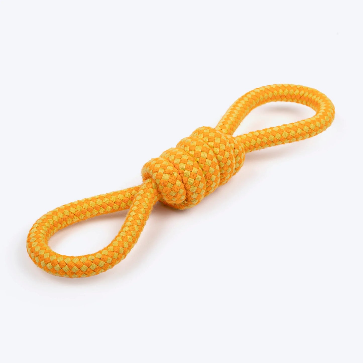 Dash Dog Tugster Rope Toy For Dog - Yellow & Orange