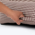 HUFT Cookie Houndstooth Lounger Bed For Dog - Brown