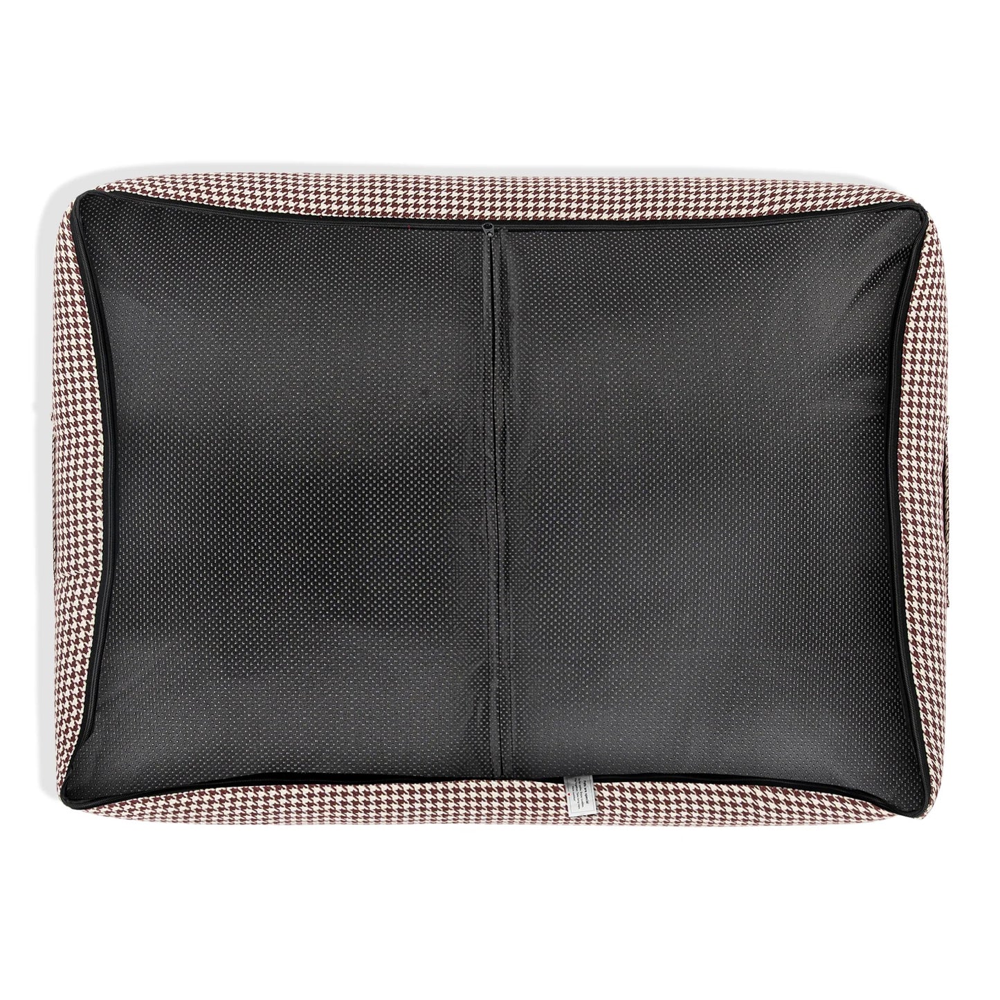 HUFT Cookie Houndstooth Lounger Bed For Dog - Brown