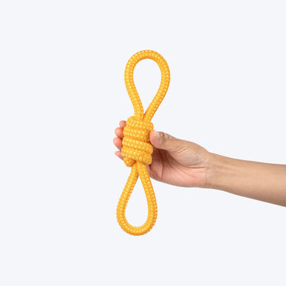 Dash Dog Tugster Rope Toy For Dog - Yellow & Orange