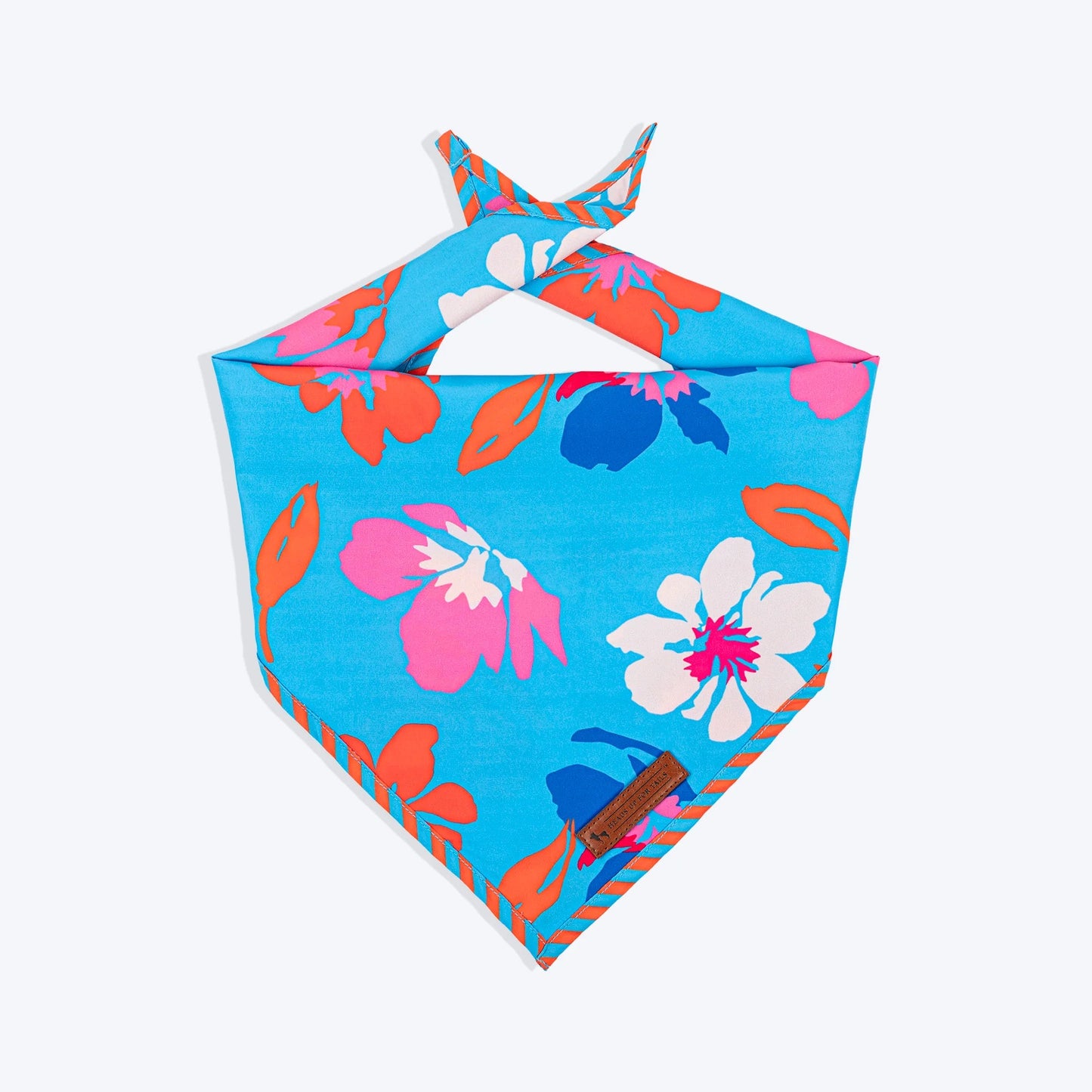 HUFT Summer Bloom Knot Bandana For Dog - Blue