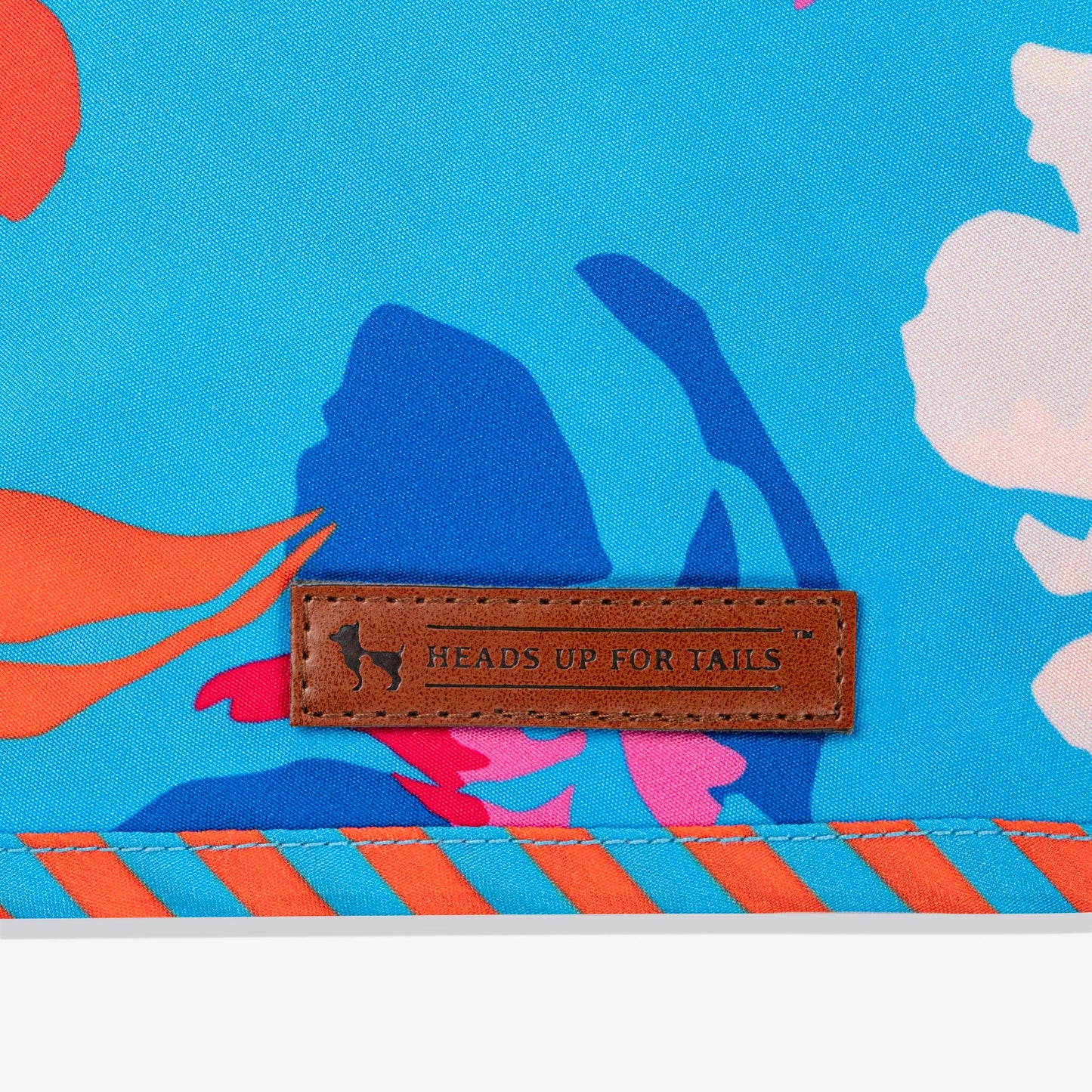 HUFT Summer Bloom Knot Bandana For Dog - Blue