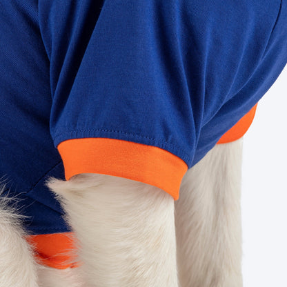HUFT Born To Be Cuddled Printed T-Shirt For Dog - Navy Blue