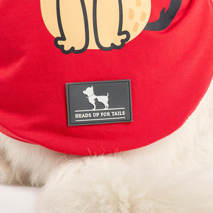 HUFT Pretty Pupper Printed T-shirt For Dog - Red
