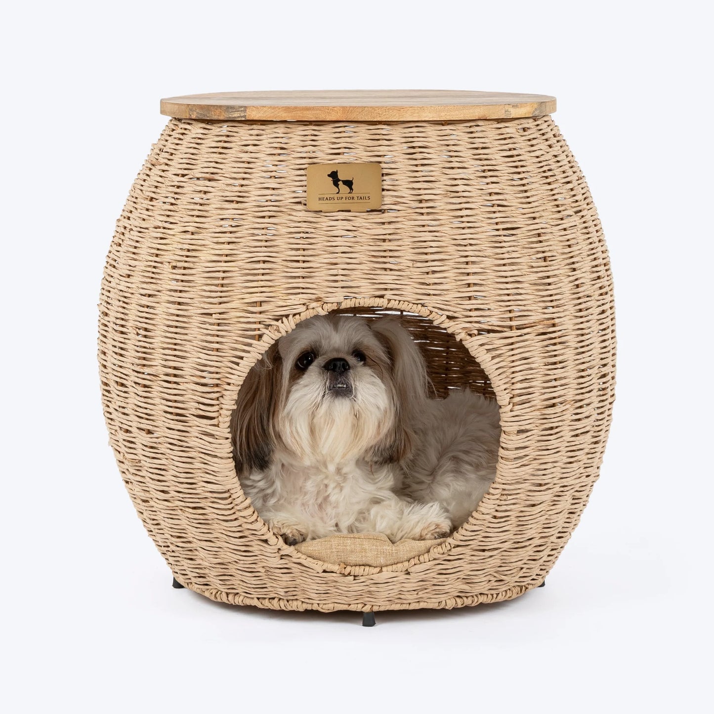 HUFT Paws And Tails Multifunctional Table With Bedding For Cat - Beige