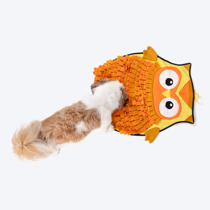 HUFT Owl Snuffle Mat For Dog - Orange