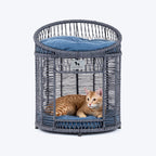 HUFT Furry Friends Double Seat Chair With Cushions For Cat - Charcoal