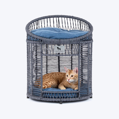 HUFT Furry Friends Double Seat Chair With Cushions For Cat - Charcoal