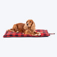 HUFT Love Plaid Mat For Dog - Red & Black