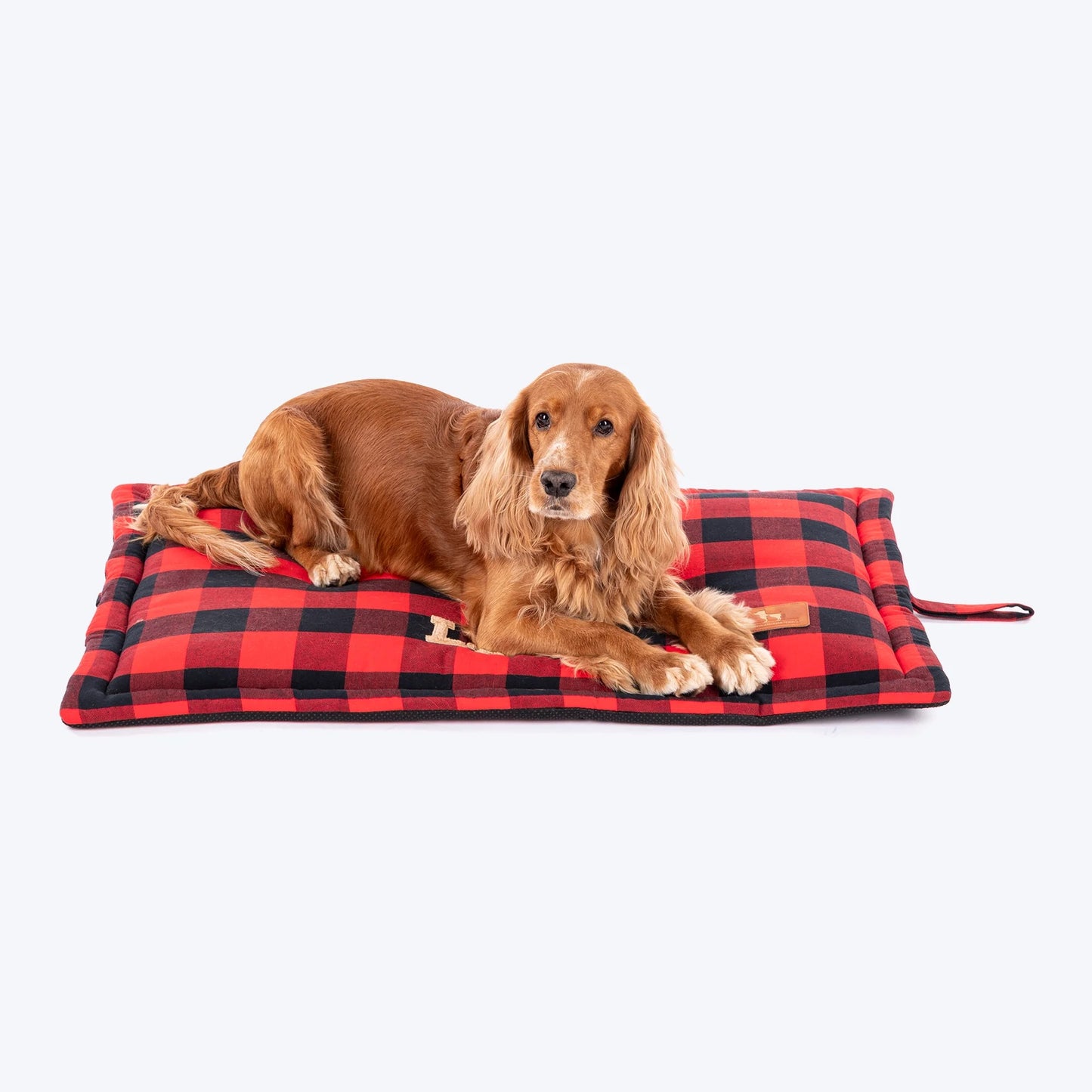 HUFT Love Plaid Mat For Dog - Red & Black