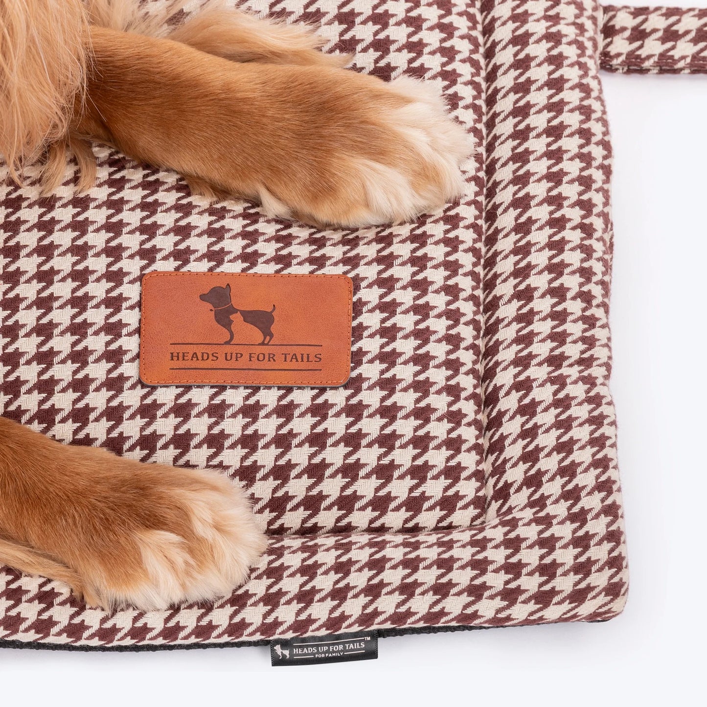 HUFT Cookie Houndstooth Mat For Dog - Brown