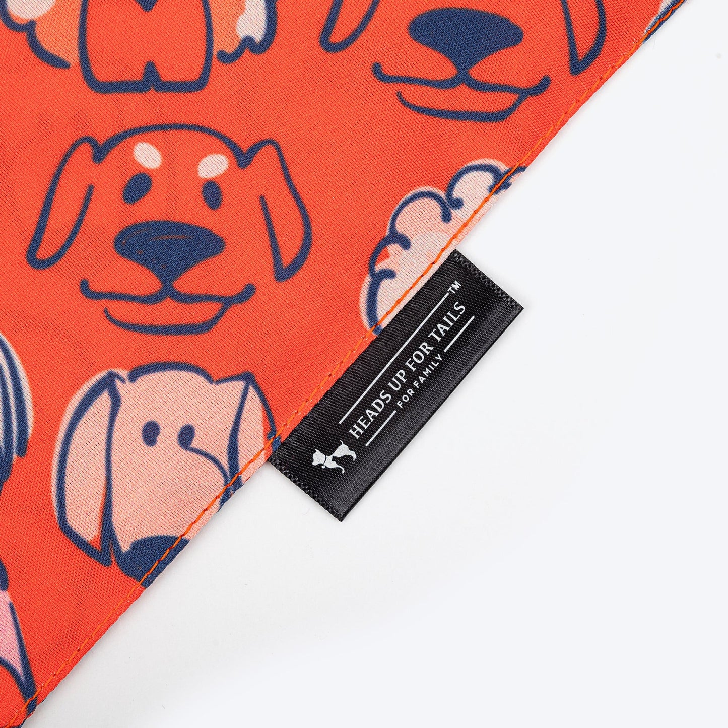 HUFT Pupper Parade Knot Bandana For Dog - Orange
