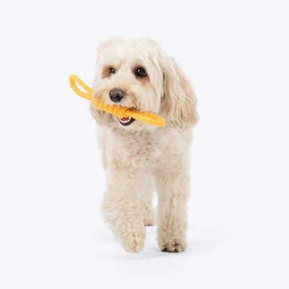 Dash Dog Tugster Rope Toy For Dog - Yellow & Orange