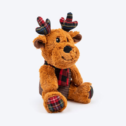 HUFT Jingle Paws Plush Toy for Dogs €“ Brown & Red - L