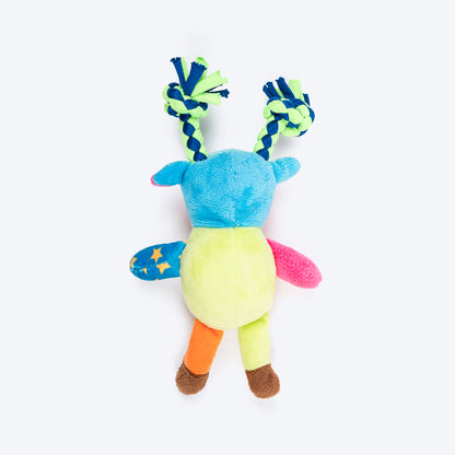 HUFT Merry Moo Mini Plush Toy for Dog - Multicolour