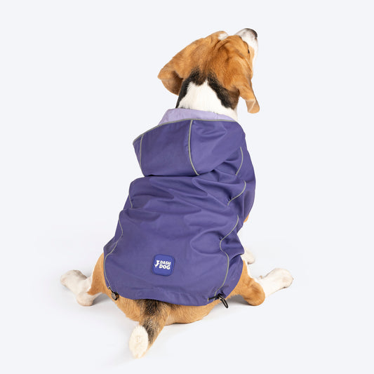 Dash Dog Rain Runners Raincoat For Dog - Purple