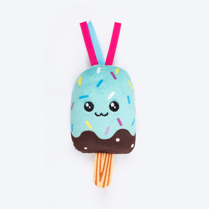 HUFT Sundae Smiles Plush Toys for Cats - Pink & Blue - Pack of 2