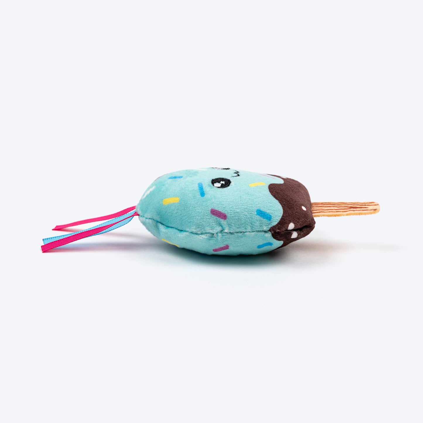 HUFT Sundae Smiles Plush Toys for Cats - Pink & Blue - Pack of 2