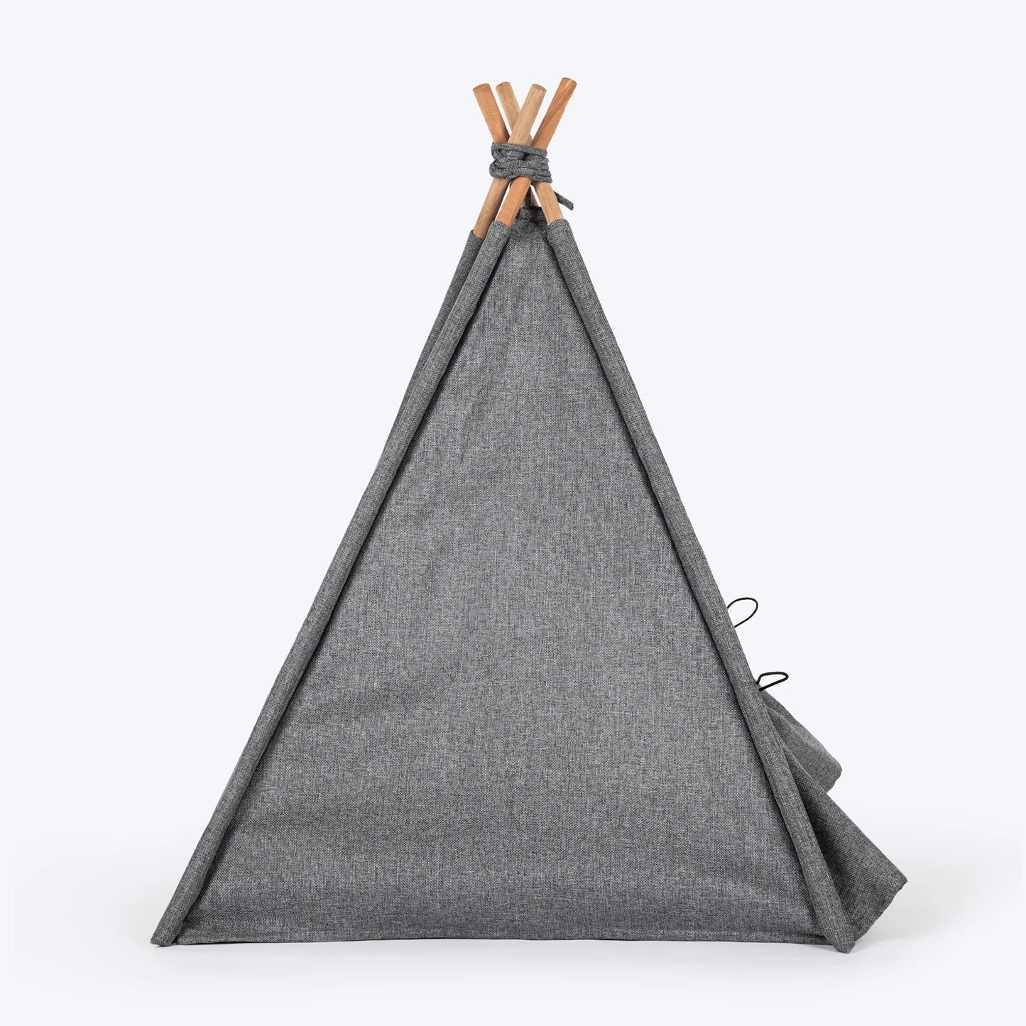 HUFT Cozy Fort Teepee Tent Bed For Dog & Cat - Charcoal Black