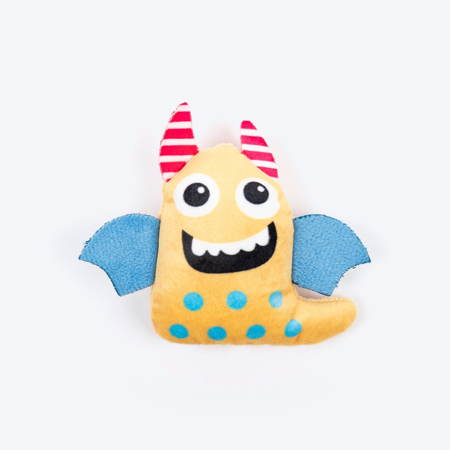 HUFT Mini Monsters Plush Toys for Cat Multicolour - Pack of 4