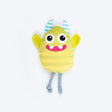 HUFT Mini Monsters Plush Toys for Cat Multicolour - Pack of 4