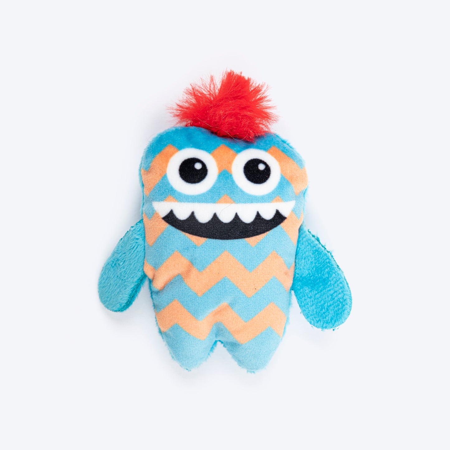 HUFT Mini Monsters Plush Toys for Cat Multicolour - Pack of 4