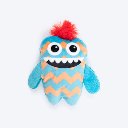 HUFT Mini Monsters Plush Toys for Cat Multicolour - Pack of 4