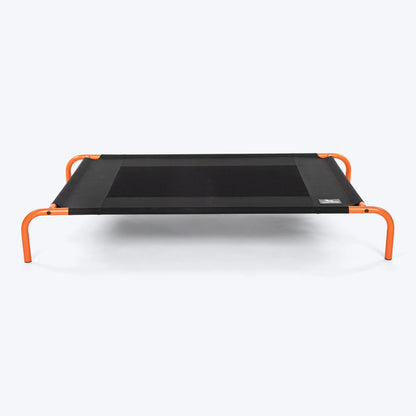 HUFT Elevated Bed For Dog - Black & Orange