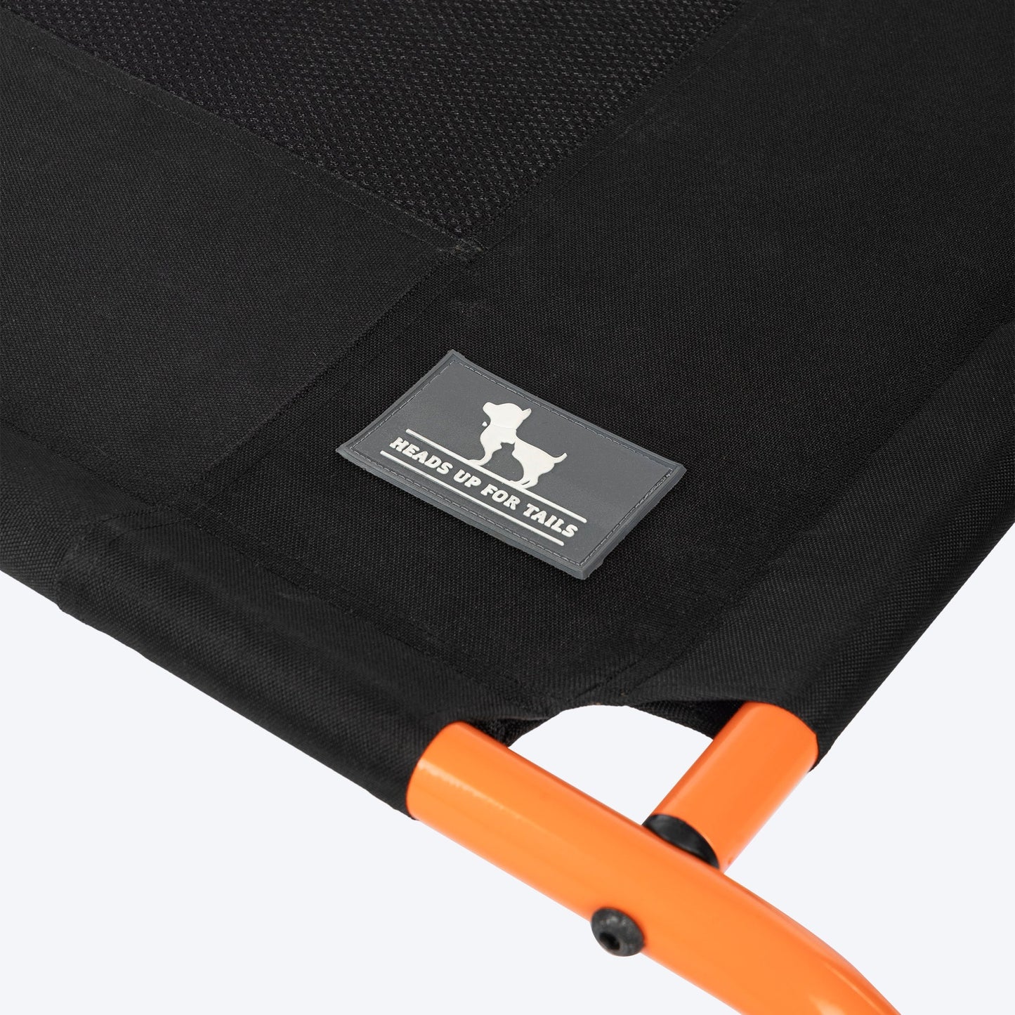 HUFT Elevated Bed For Dog - Black & Orange