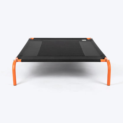HUFT Elevated Bed For Dog - Black & Orange