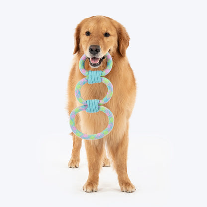 Dash Dog Triple Tugger Rope Toy For Dog - Multicolor