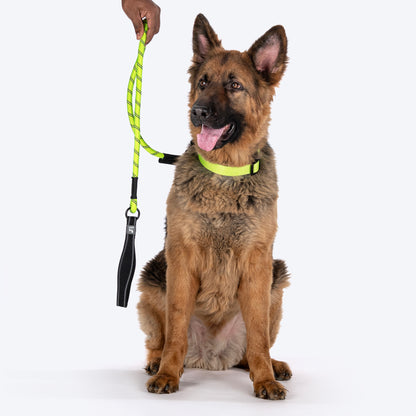 HUFT Rope Leash For Dog - Neon Green - 1.2 m