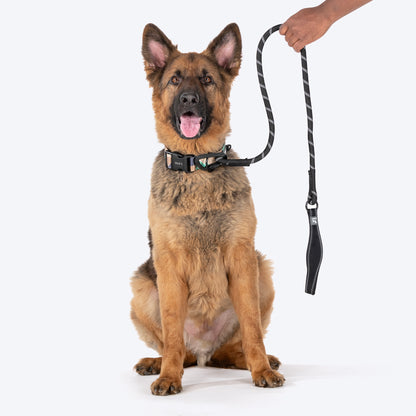 HUFT Rope Leash With Carabiner For Dog - Black - 1.2 m