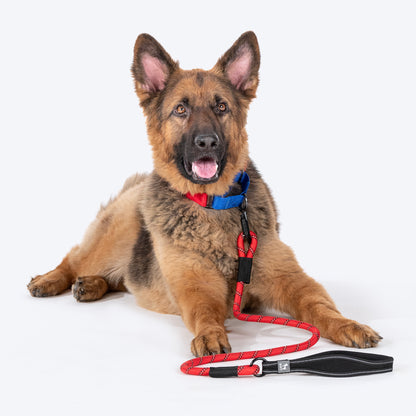 HUFT Rope Leash With Carabiner For Dog - Red - 1.2 m