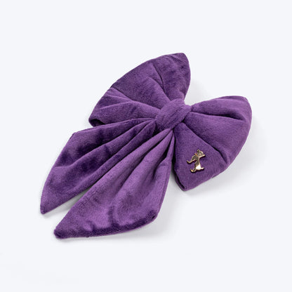 HUFT Regal Luxe Bow Tie For Dog - Purple