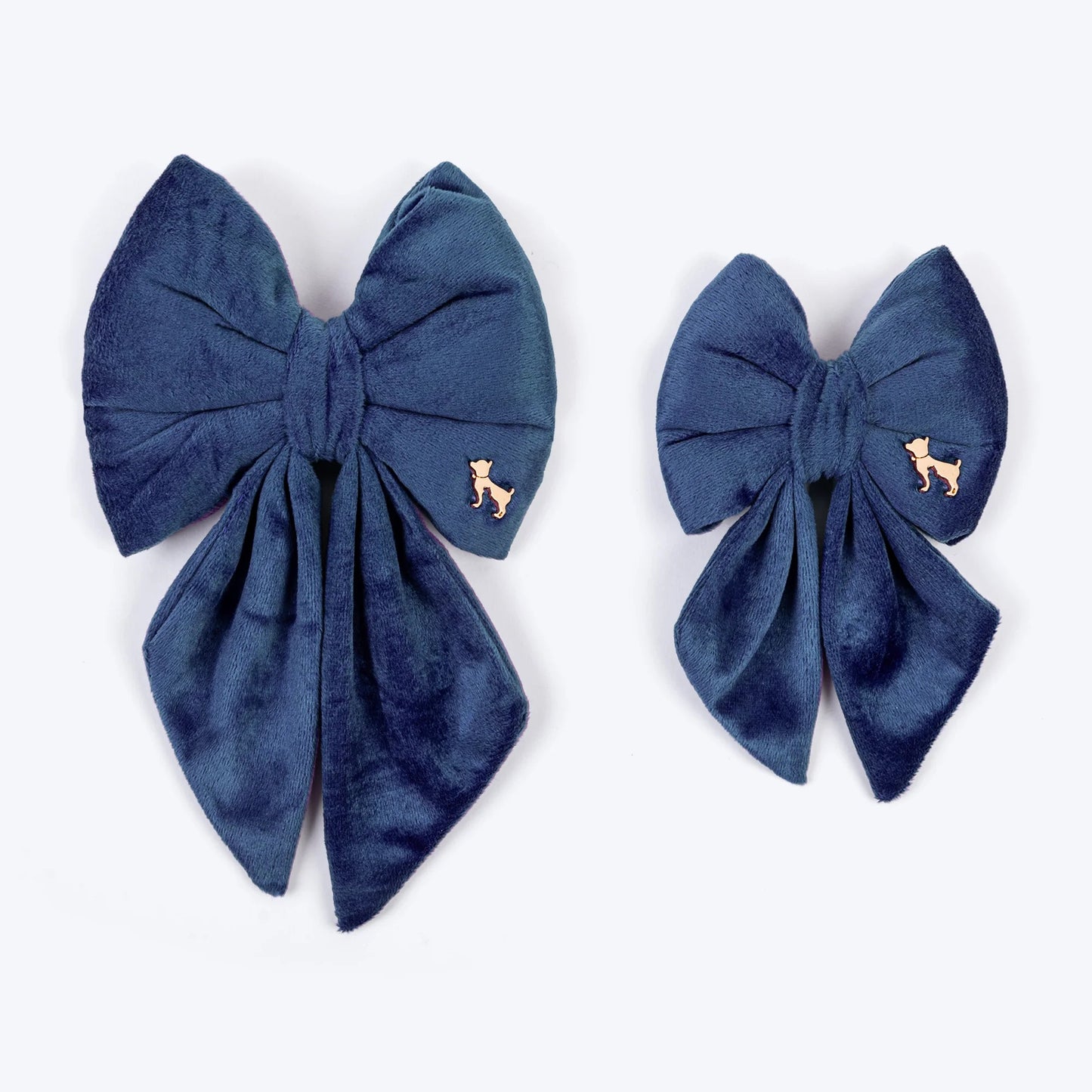 HUFT Regal Luxe Bow Tie For Dog - Navy