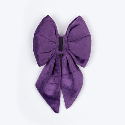 HUFT Regal Luxe Bow Tie For Dog - Purple