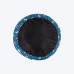 HUFT Bark & Bloom Donut Bed For Dog - Blue