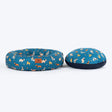 HUFT Bark & Bloom Donut Bed For Dog - Blue