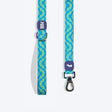 Dash Dog Vector Dual Handle Leash For Dog - Aqua Blue