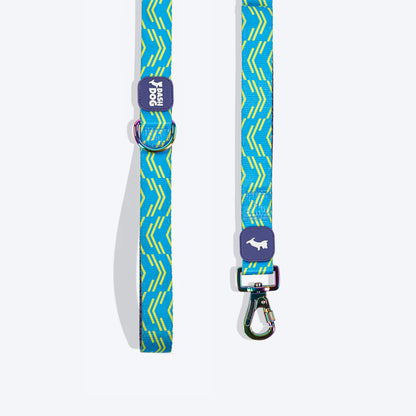 Dash Dog Vector Dual Handle Leash For Dog - Aqua Blue