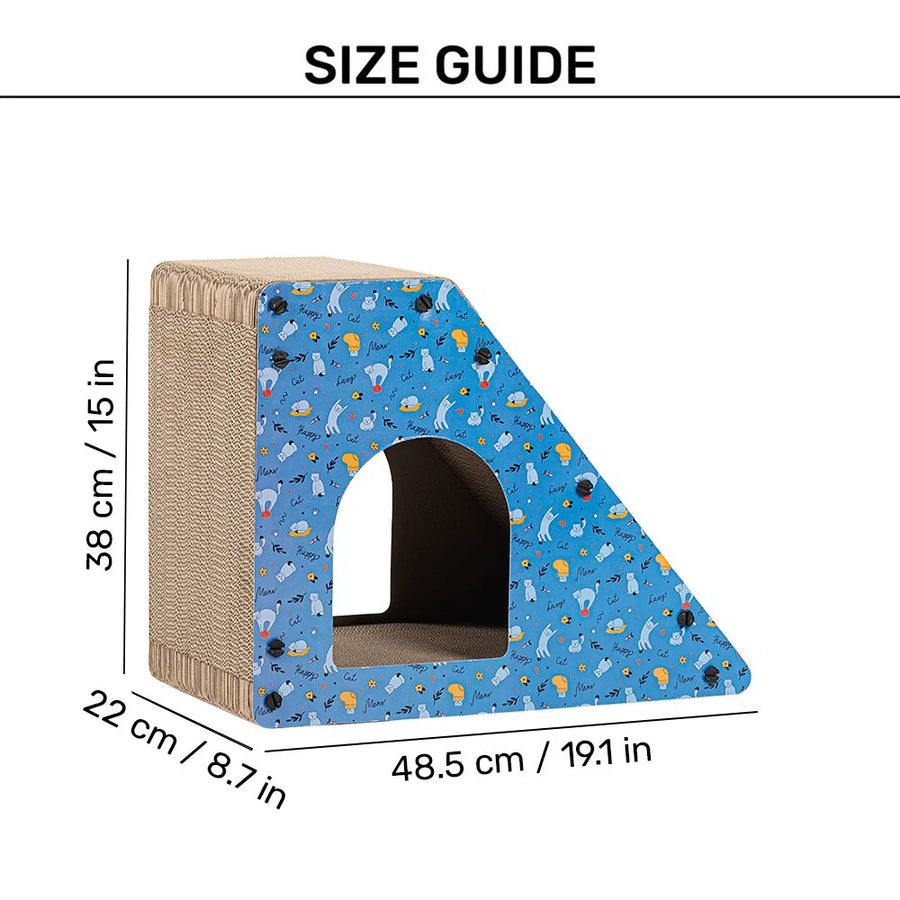 HUFT Whisker Hub Scratcher For Cat - Blue