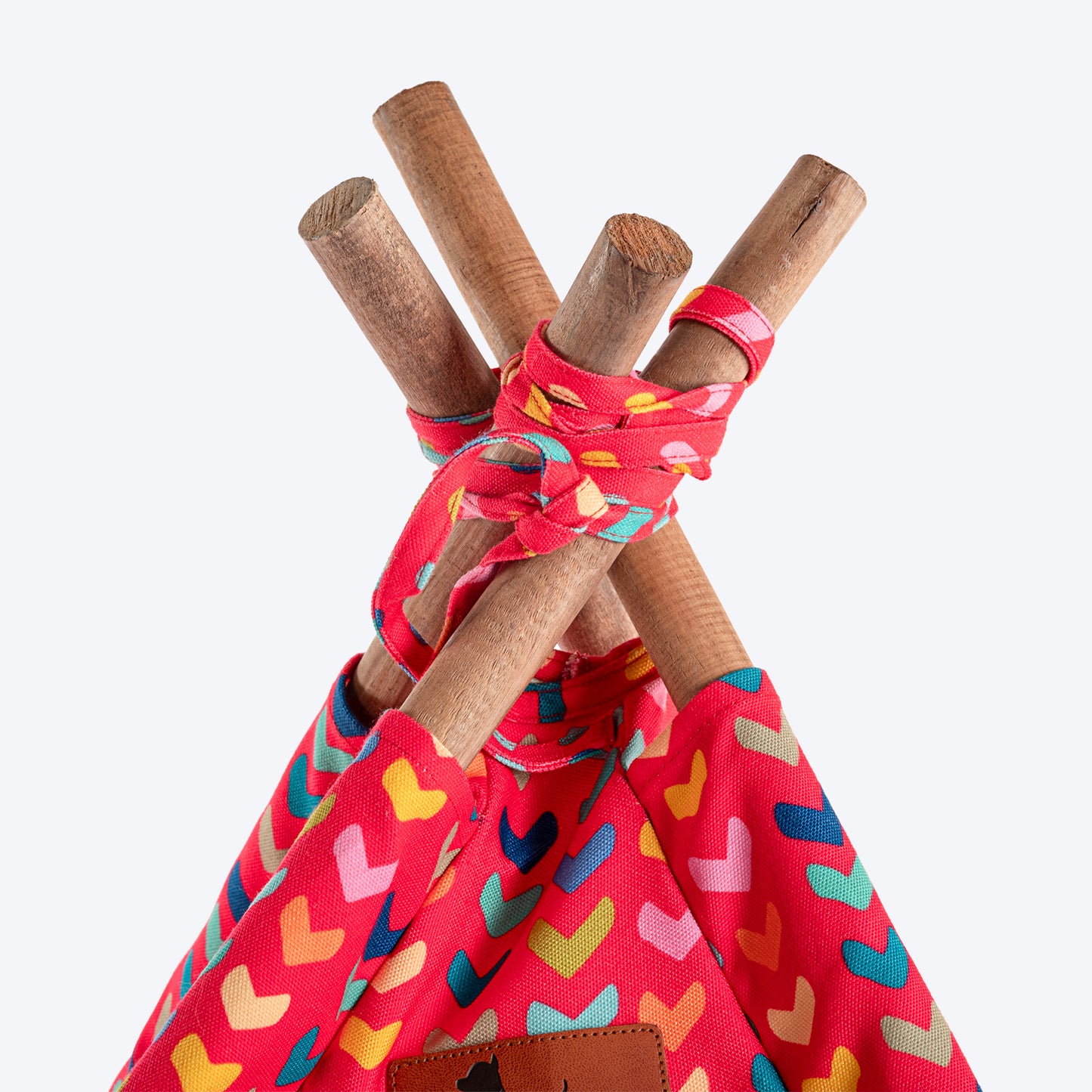 HUFT Heart To Heart Teepee Tent - Blue & Red