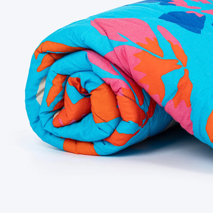 HUFT Summer Bloom Blanket For Dog & Cat - Blue