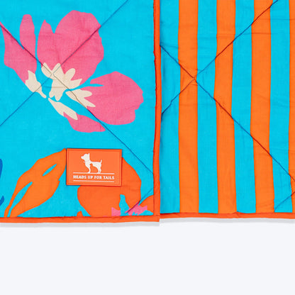 HUFT Summer Bloom Blanket For Dog & Cat - Blue