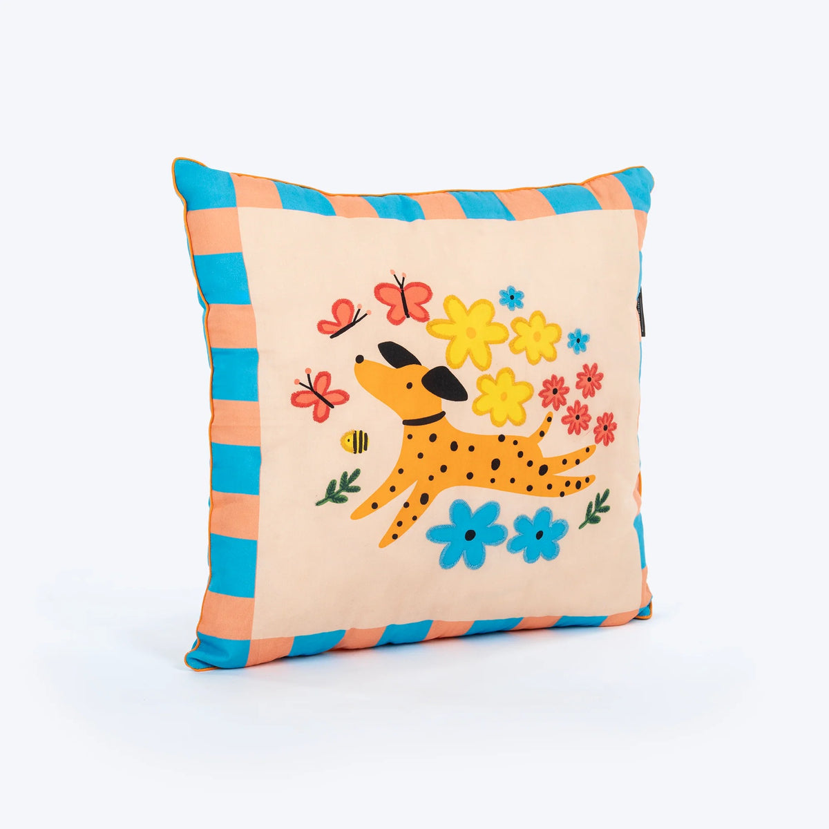 HUFT Blossom Paws Cushion For Pet Lovers - Multicolor