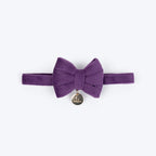 HUFT Regal Luxe Bow Tie With Strap For Cat - Purple